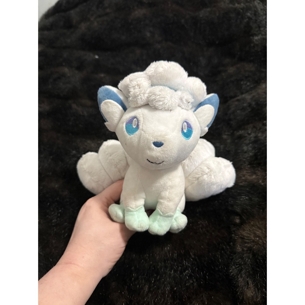 Pokemon Alolan Vulpix Plush Stuffed Animal Pocket Monsters Nintendo White Blue
